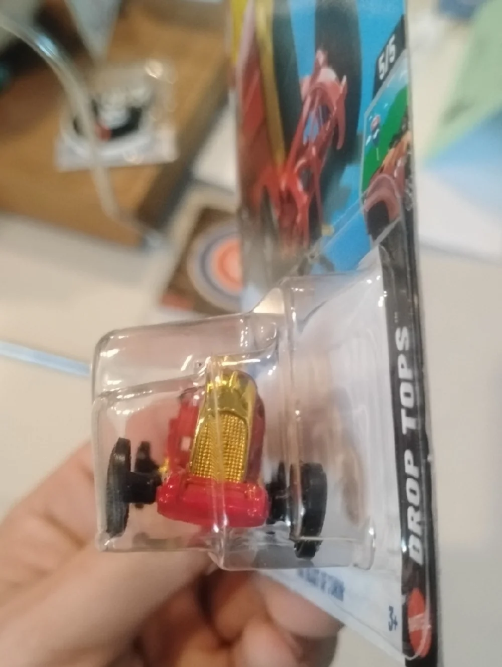 Mattel Hot Wheels Fiat Beast of Turin Toy Car - Red & Gold